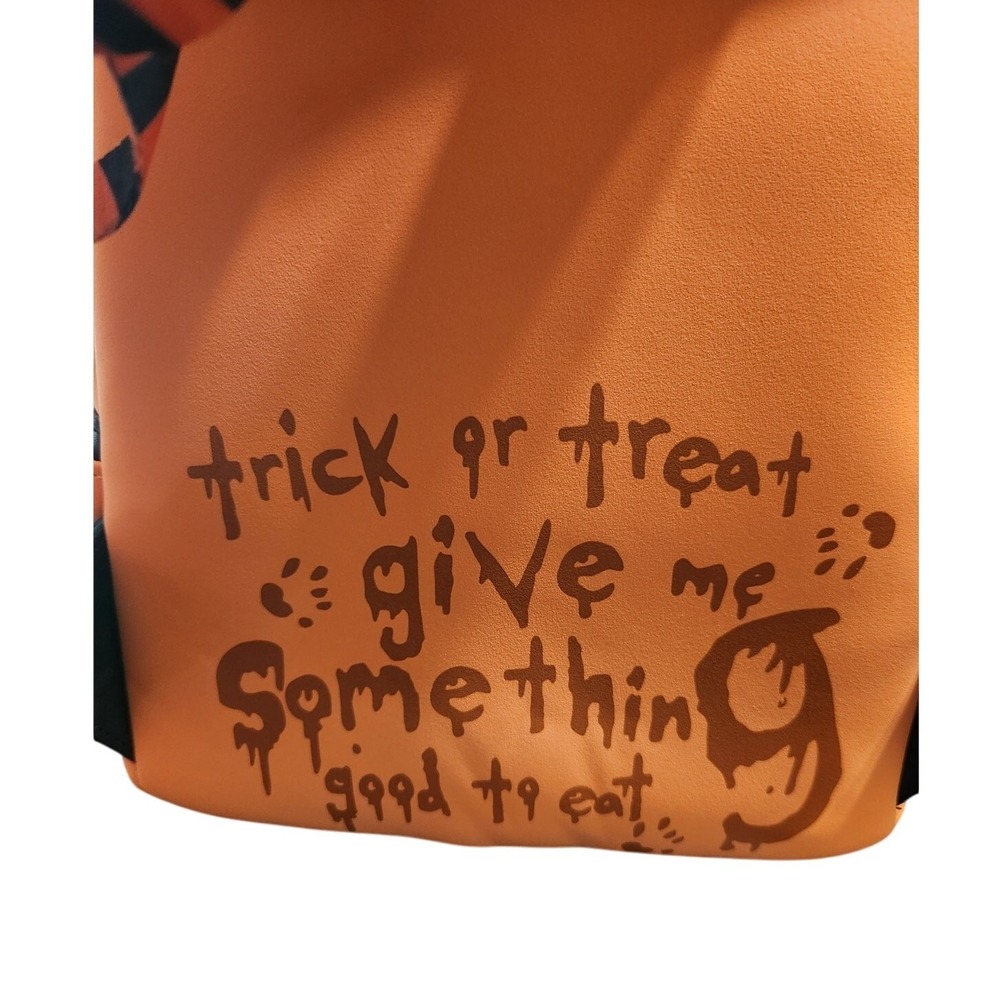 Loungefly Trick r Treat Sam Light Up Mini Backpack Orange Horror Movie Bag NEW - Picture 6 of 8